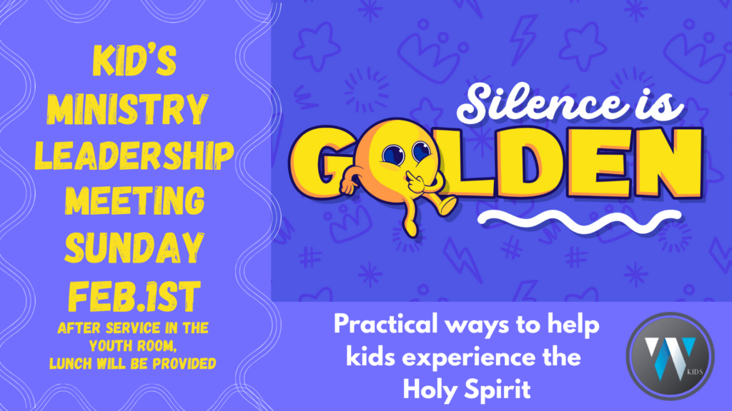 Kid's Ministry Leadership Meeting