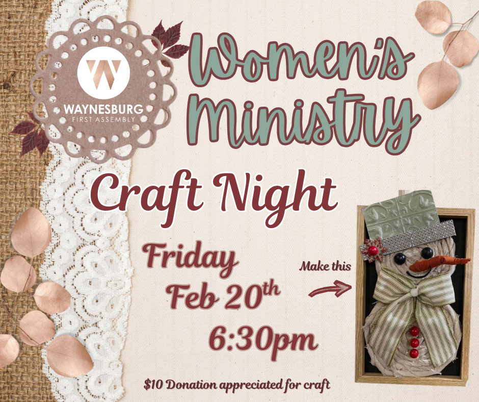 Women's Ministry Craft Night