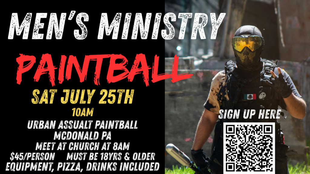 Men's Ministry Paintball