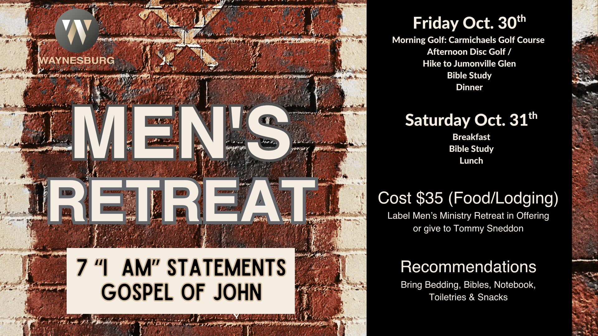 Men's Ministry Retreat
